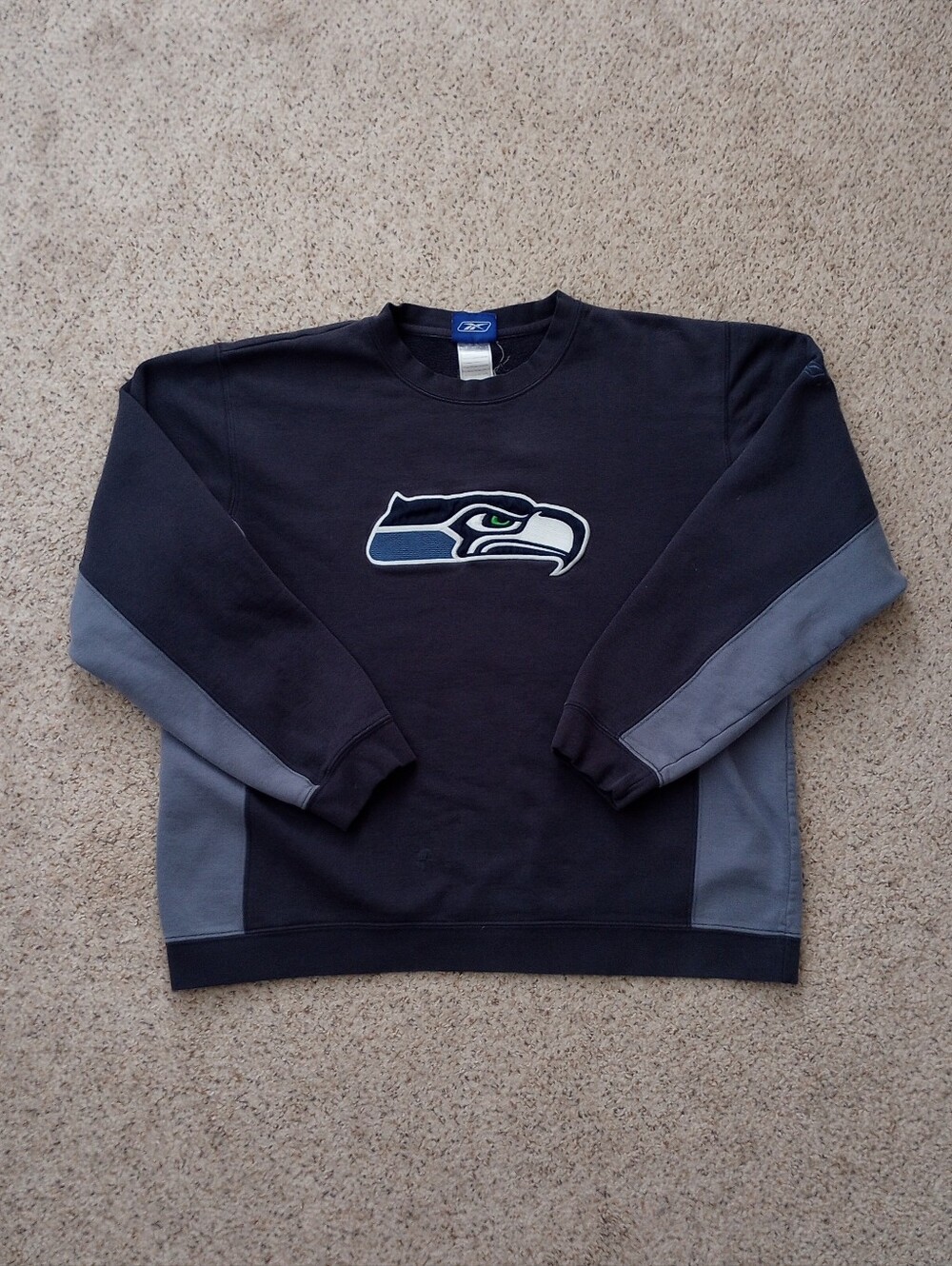 Seattle Seahawks Vintage Crewneck NFL Reebok Large